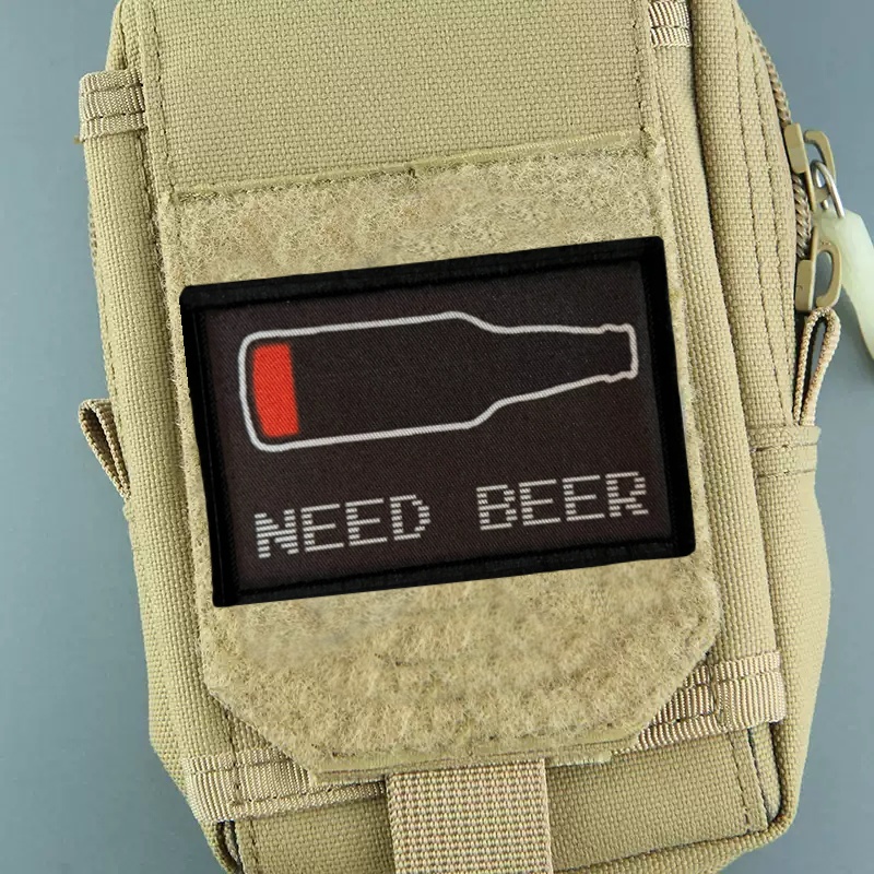 Urban Backpack Tactical - Parche estampado de cerveza NEED para