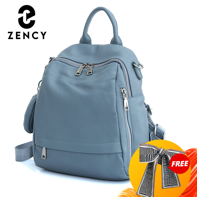 Fashion Backpack Women - Mochila Zency de cuero genuino para