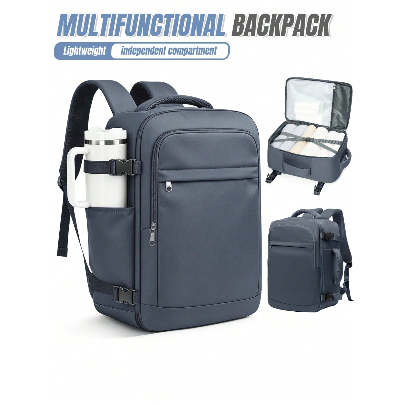 Laptop Backpack 15.6 - Mochila de viaje ligera de gran