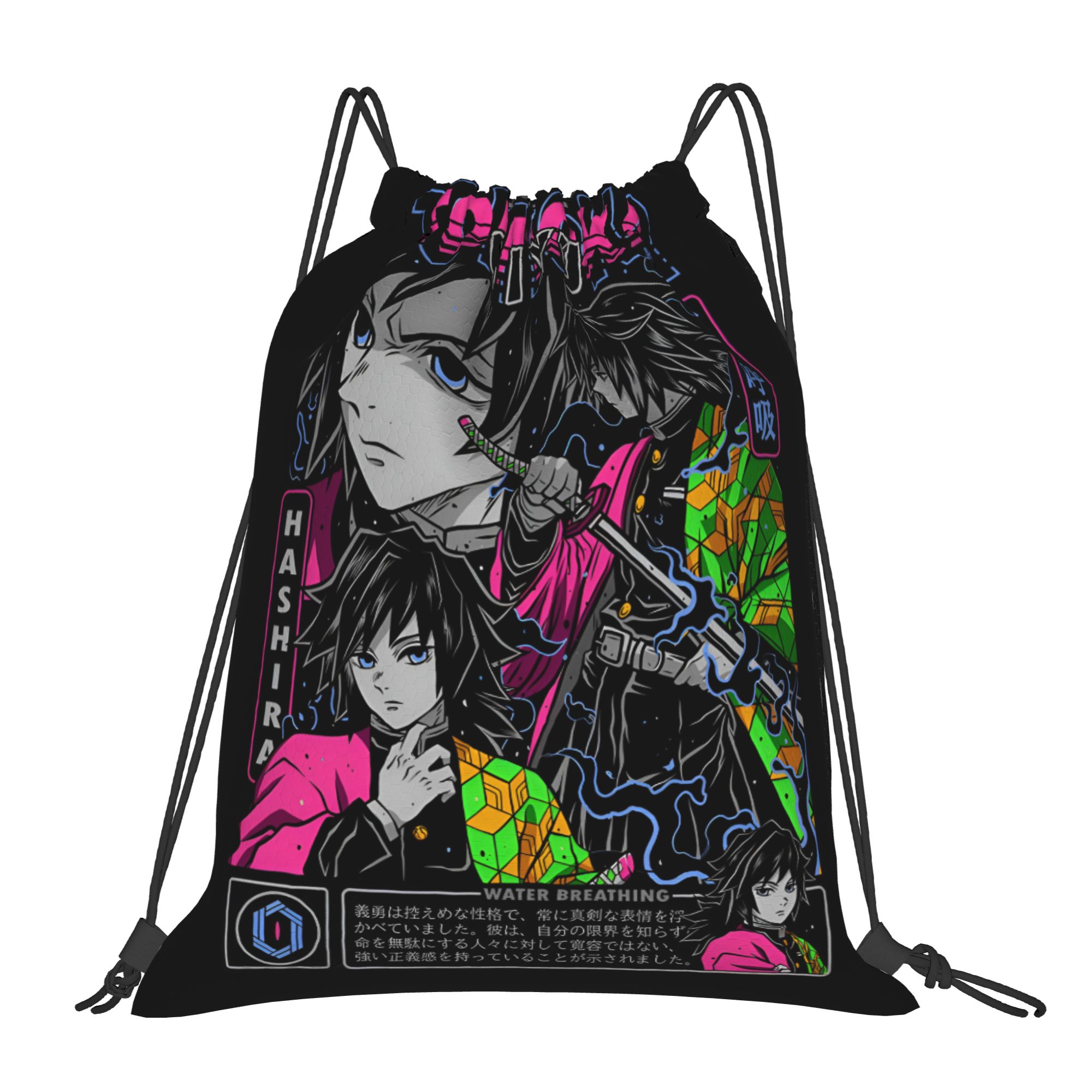 Drawstring Gym Bag - Bolsa con cordón personalizada Demon Slayers