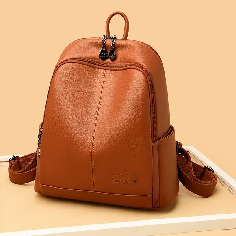 Leather Backpack Vintage - Nueva Mochila de Viaje Coreana de