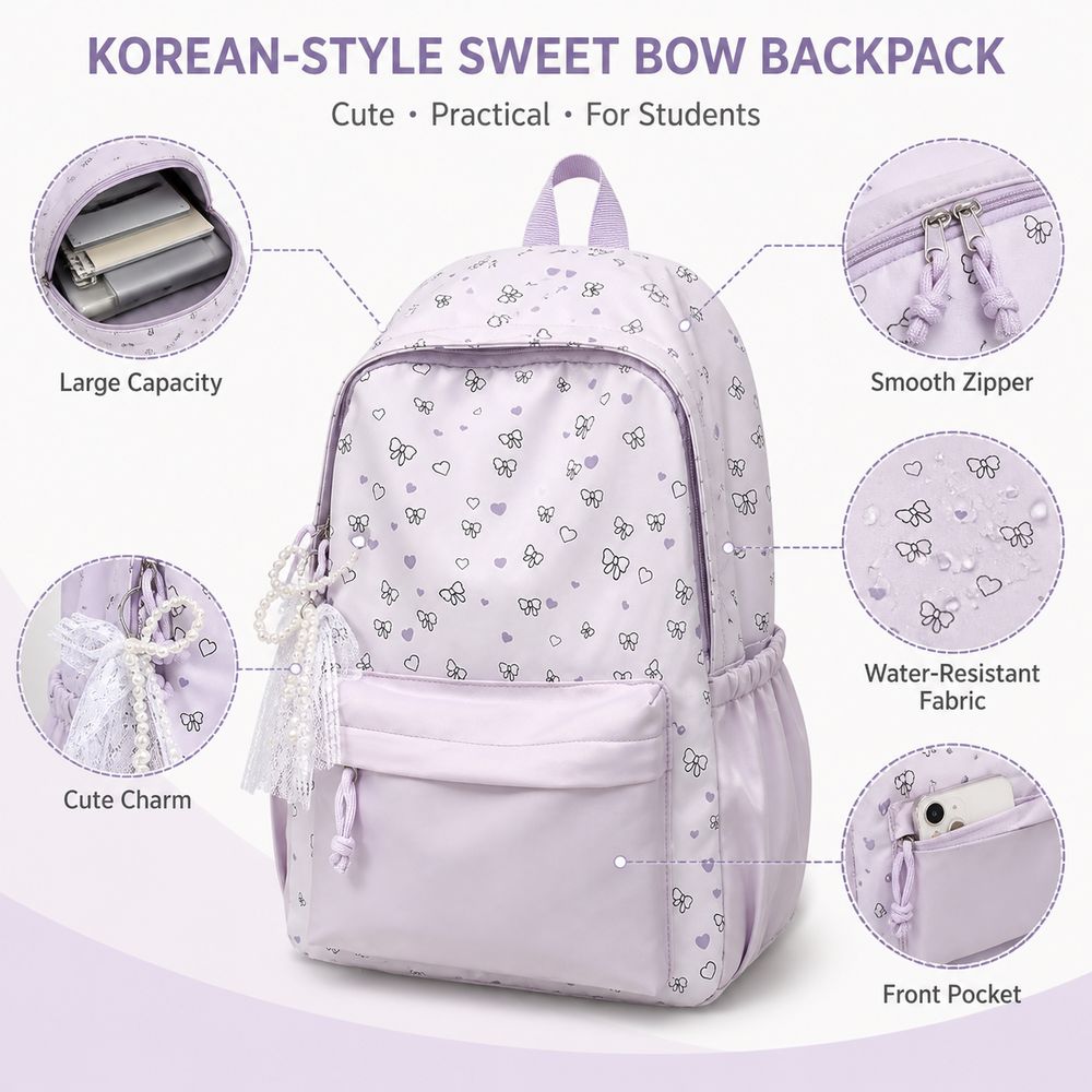 Mochila escolar informal de gr - Fashion Backpack Women reseña y precio