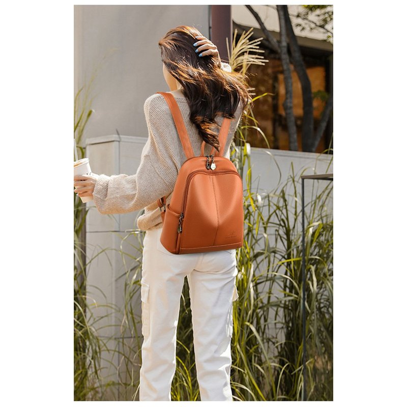 Nueva Mochila de Viaje Coreana - Leather Backpack Vintage reseña y precio