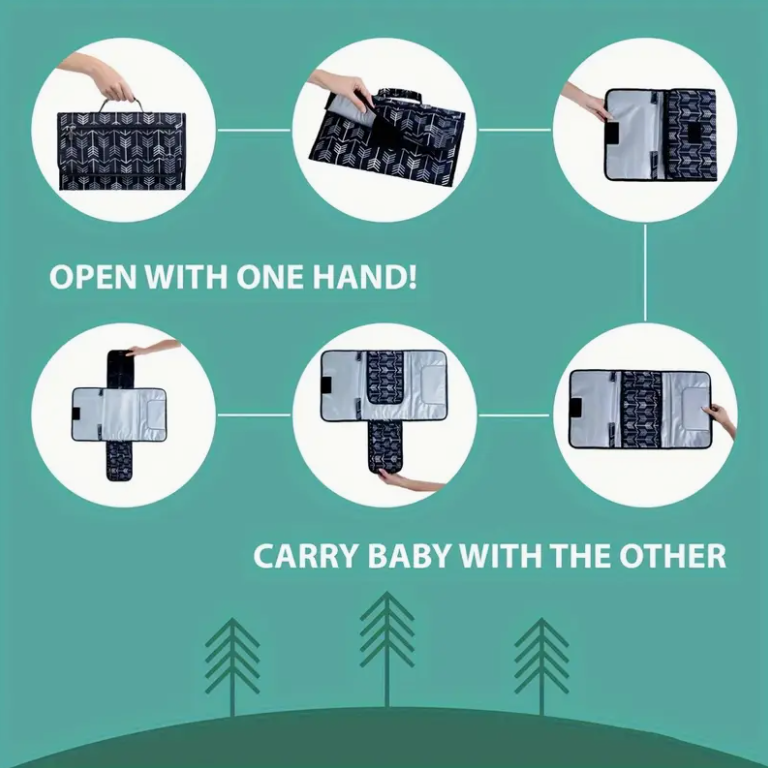 Cambiador portátil para bolsa  - Backpack Diaper Bag reseña y precio